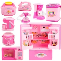 Household Appliances Pretend Play Kitchen Toys Coffee Machine Toaster Blender Vacuum Cleaner CookingToys For Children 2