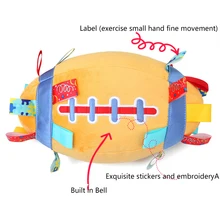 Мяч мягкий захват силы Обучение раннее образование Спорт на открытом воздухе детские плюшевые регби рука ловли хобби развлечения мягкие дети