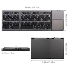 Wireless Bluetooth Keyboard 64 Keys Magnetic Switch Portable Foldable Keyboard for Table PC Wireless Bluetooth Keyboard 64 Keys Magnetic Switch Portable Foldable Keyboard for Table PC