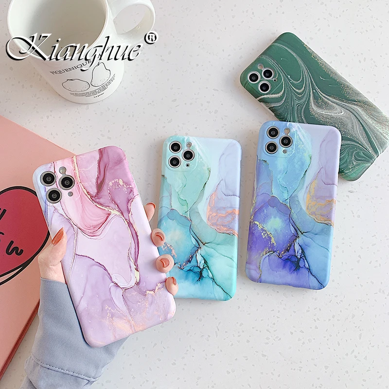 Marble Silicone Soft Case For Iphone Se 2020 11 Pro Xs Max X Xr Camera Full Cover Protection Case For Iphone 7 8 Plus Shockproof Marble Silicone Soft Case For Iphone Se 2020 11 Pro Xs Max X Xr Camera Full Cover Protection Case For Iphone 7 8 Plus Shockproof