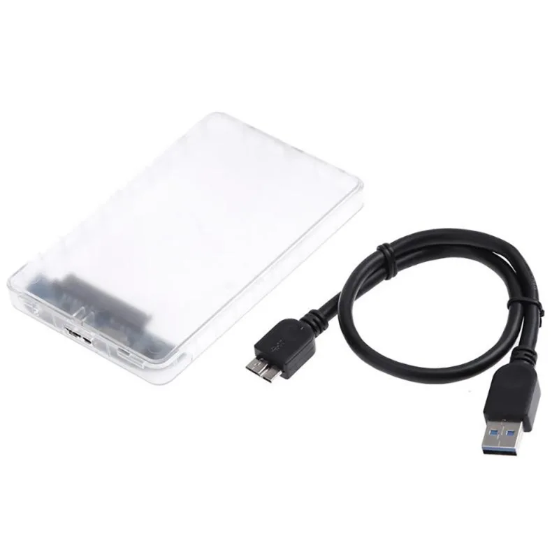 2.5 Inch USB3.0 SATA Mobile Hard Disk Box Transparent Hard Disk Box USB3.0 Hard Disk Box