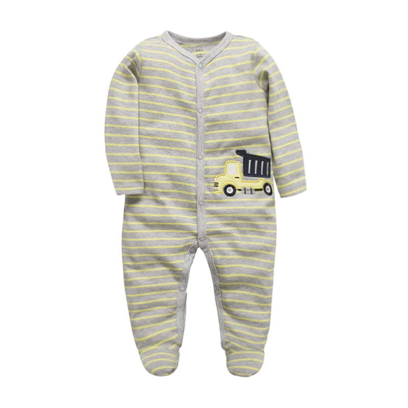 Newborn Baby Boys Girls Sleepers Pajamas Babies Jumpsuits Infant Long Sleeve 0 3 6 9 12 Months Clothes