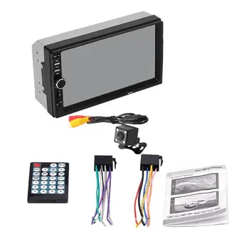 

2 Din MP5 Player 7 Inch LCD Touch Screen Auto FM Radio Video Player Music Audio With USB Support Rear Camera