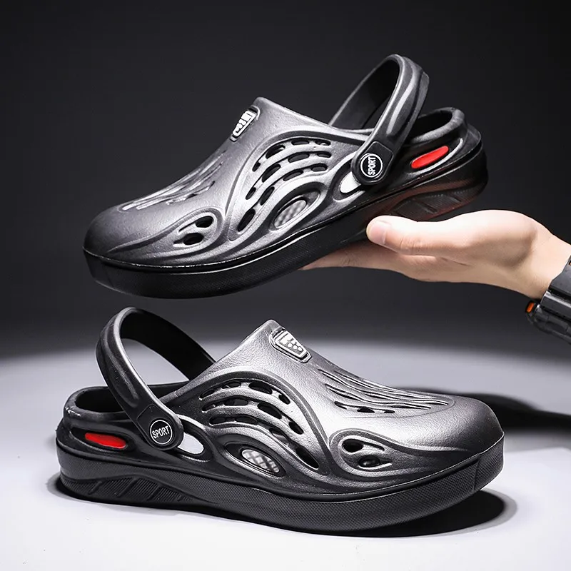 Zapatos de verano Unisex, zapatillas huecas, zapatillas de exterior a la moda, sandalias de playa informales transpirables para parejas, chanclas