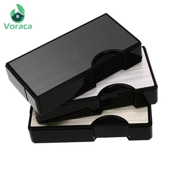 

3 Color Aluminum Alloy Cigarette Case Box Holder with USB Rechargeable Windproof Lighter Portable Accessories Smoking Electronic