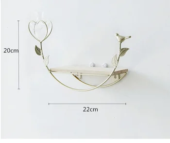 

Living room wall shelf wall decorations living room background wall hanging gold shelf home decor