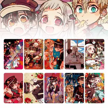 

10Pcs Toilet-Bound Hanako-kun Anime Card Stickers DIY Bus ID Waterproof Scrub Card Sticker