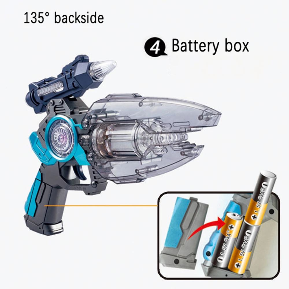Boy Child Toy Gun Electric Sound Light Vibration Projection Space Gun Parent-Child Interactive Simulation Role Playing Toy 28218