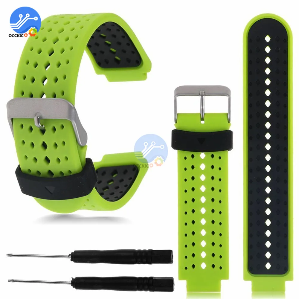 2 Силиконовый ремешок для часов браслет для наручных часов Garmin Forerunner 220 230 235 620 630 Quick Release наручный ремешок для часов с ремешком - Цвет: 2