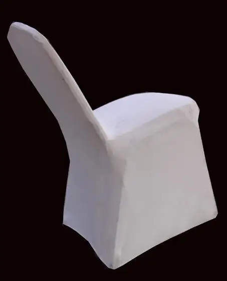 

Manufacturers Direct Selling Ballroom Chair Cover Solid Color Elasticity Conference Chair Cover Wedding Thick White Hotel Chair