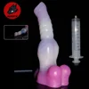 NNSX New Thick Ejaculation Dildo Jellyfish Color Werwolf Dildo Squirt Penis Syringe With Suction Cup Anal Plug Sex Toy Sex Shop 1