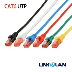 (12 шт./упак.) gigabit CAT6 UTP привести патч кабель 0,5 м/1 м/2 м/3 м/5 м, 6 цветов для дополнительного-RJ45 CAT6 сети патч-корд LSOH