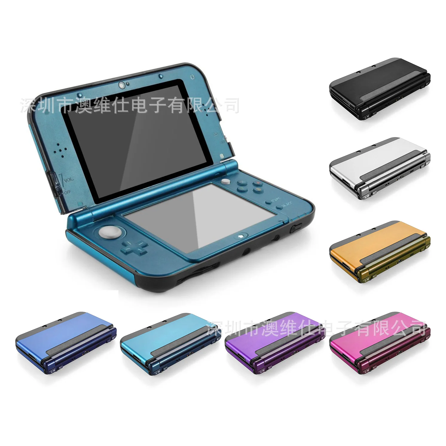 

Manufacturers Direct Selling Nintendo New 3DS LL Metal Protective Case 3DS XL Split Type Plastic Aluminum Case 9-Color