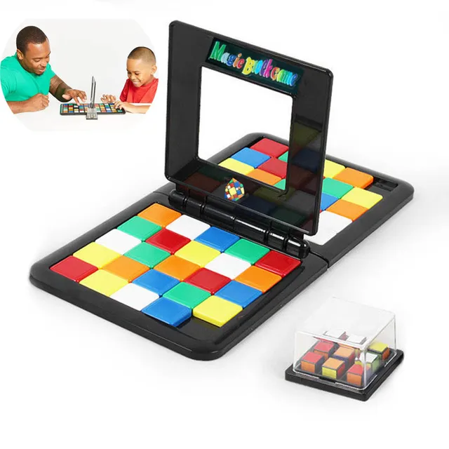 US $13.43 Magic Cube 3D Puzzle Table Race Game Parent-child Iinteraction Education Board Game Activity Toys