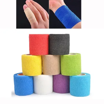 

20Pcs 4.5m*5cm Self Adhesive Bandage Medical Elastic Bandage Retractable Muscle Strain Fitness Gym Sports Injury Protection Tape