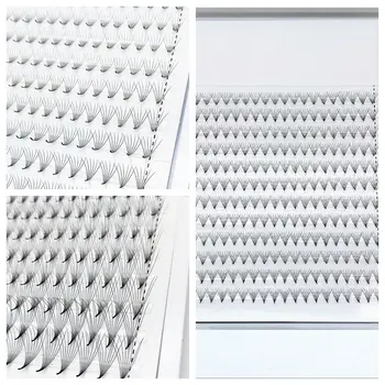 

QUXINHAO NEW 240 Fans 12 Rows 0.05/0.07 Sharp Stem Narrow Base Premade Volume Fans Fake Eyelashes Extension Faux Mink Lash