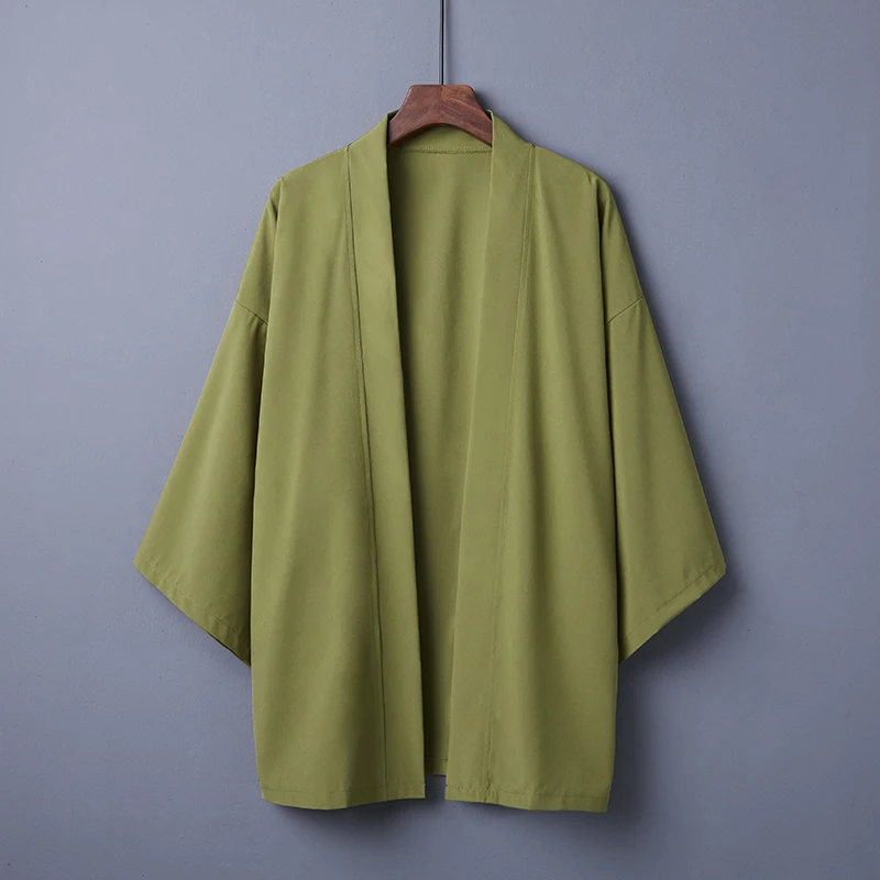 Hot Sale Spring Summer Multiple Color Coat Japanese Cardigan Kimono Haori For Woman Man Loose Thin Outer Garment
