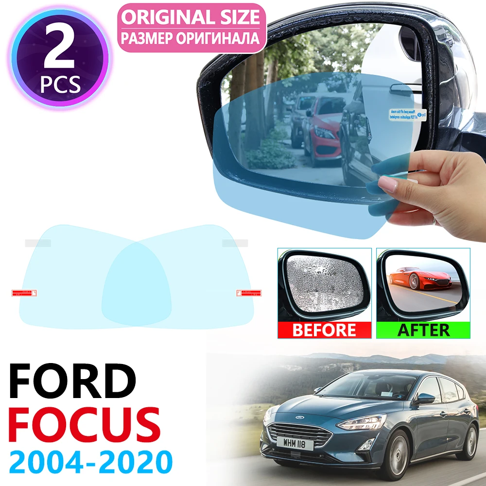 

for Ford Focus 2 3 4 2004~2019 Full Cover Rearview Mirror Anti Fog Film Accessories MK2 MK3 MK4 ST 2008 2012 2014 2016 2018 2019