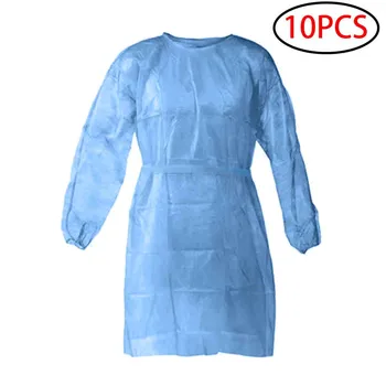 

In stock Disposable Protection Gown Dust Spray Suit Siamese Non-woven Dust-proof Anti Splash Clothing Safely Protection Clothes