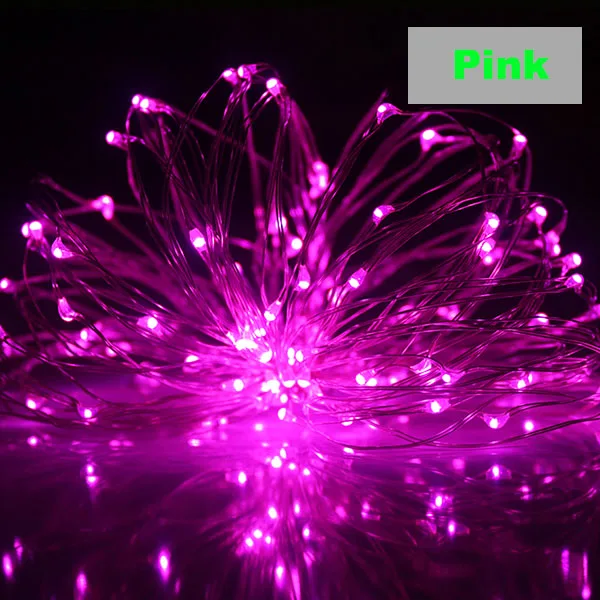 Pink 1-10 м светильники в форме винных бутылок со встроенным пробковым аккумулятором светодиодный пробковый серебристо-медный провод красочные сказочные мини-стринги - Испускаемый цвет: Pink