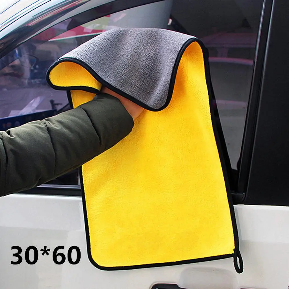 2pcs Multi Function Cleaning Cloth Super Absorbent Vehicles Washing Towel Kitchen Washing Wiping Rags Car Wash Cleaning Towel - Цвет: 2pcs 30x60