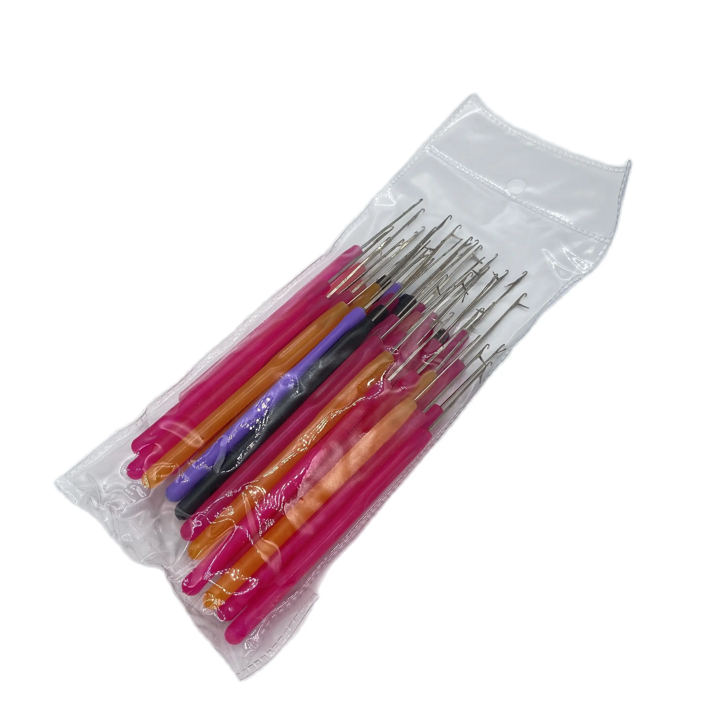 6pcs/Set Crochet Hook Knitting Needles colorful Plastic Handle