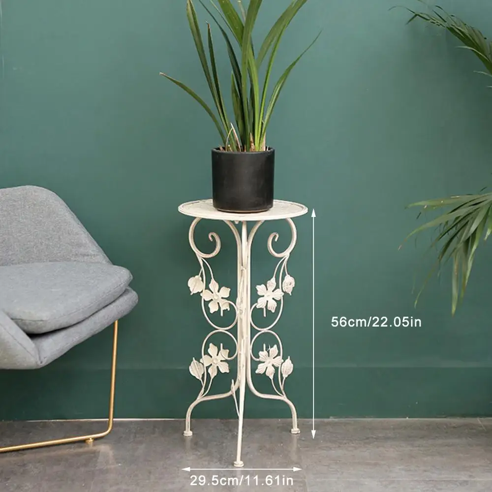 2019 New 29.5 X 29.5 X 56cm Nordic Iron Planter Holder Stand Brief Style Flower Display Stand Sofa Floor Home Garden Decor