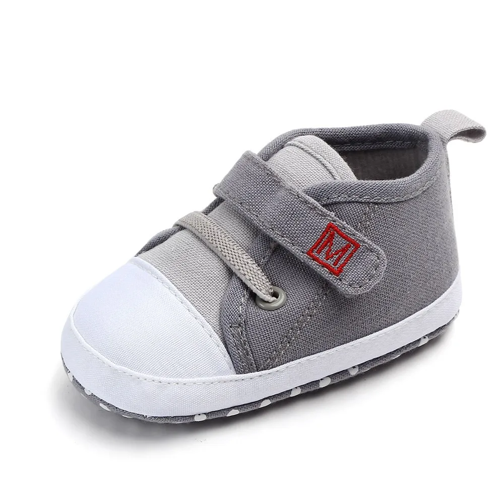 Baby Shoes 2019Top New Newborn Baby Cute Boys Girls Canvas Letter First Walkers Soft Sole Shoes For Children Baby Schoenen