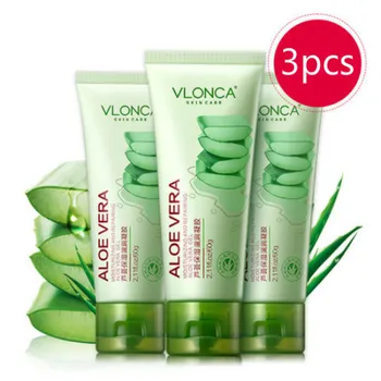 

2019 new VLONCA Moisturizing Oil-control repairing soothing and refreshing skin care Aloe Vera Gel face mask 180ml HOT