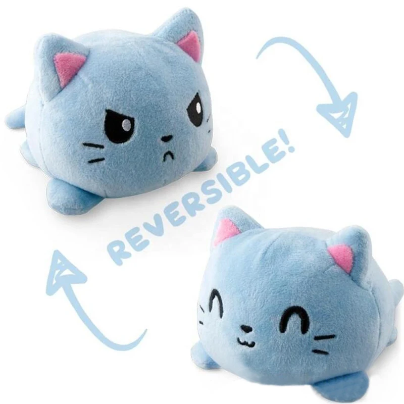 

Reversible Cat Gato Kids Soft Gift Plushie octopus Plush Animals Double-Sided Flip Doll Cute Toys Peluches For Kid Girl