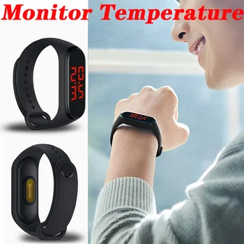 

Intelligent Temperature Measurement Smart Watch Color Screen Waterproof Clock Display Sports Bracelet, Flu Prevention