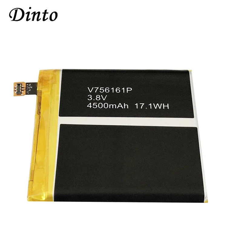 Dinto 4500mAh Высококачественная оригинальная сменная батарея для Blackview bv6000 BV6000S V756161P Li-po батареи для смартфона