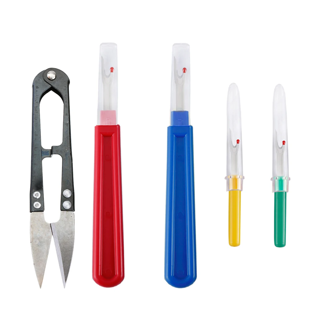 4pcs Seam Handy Ripper With Large Yarn Scissor Stitch Unpicker Cross Stitch Tool For Thread Cutting Sewing Ripper Thread Cutter