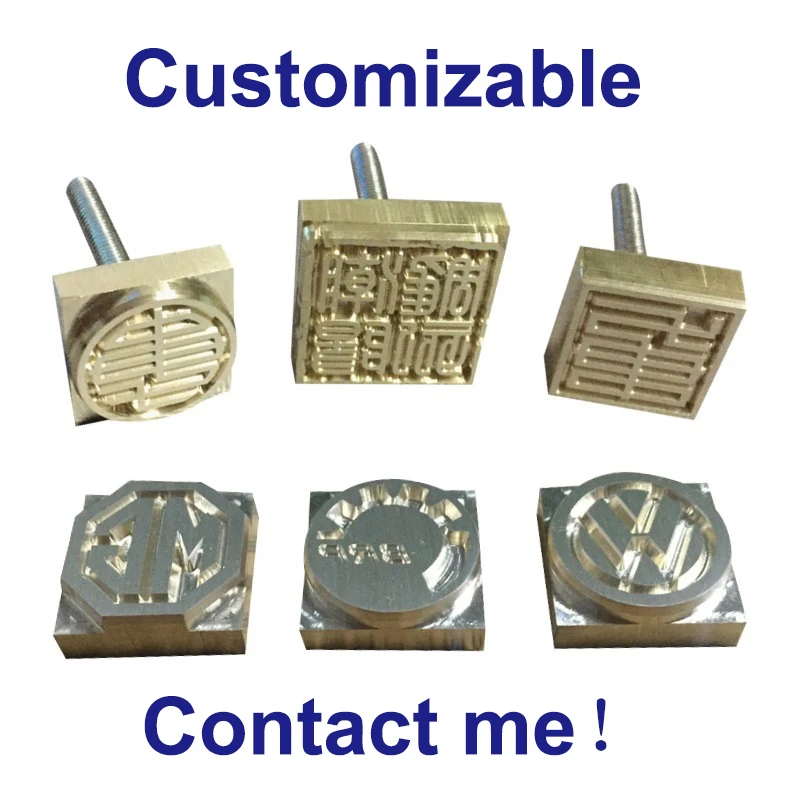 Customized Logo Cake Leather Stamp Copper Branding Mold Engraving Hot