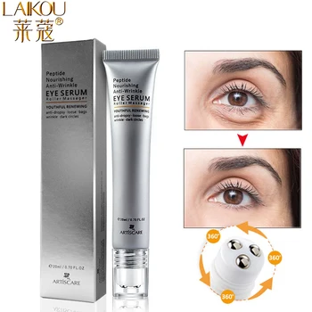 

LAIKOU Peptide Collagen Eye Cream Roller Massager Eye Patches Anti Wrinkle Anti-aging Remover Dark Circles Against Eye Puffiness