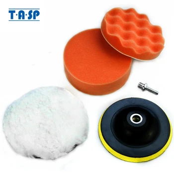 

TASP 6 Inch 150mm Car Polishing Buffing Pad set for Car Care with Drill Adaptor M14