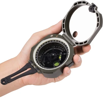 

TOP!-Directional Compass Sighting Waterproof & Lightweight Compasses with Carrying Bag,Perfect for Orienteering Camping Travel H