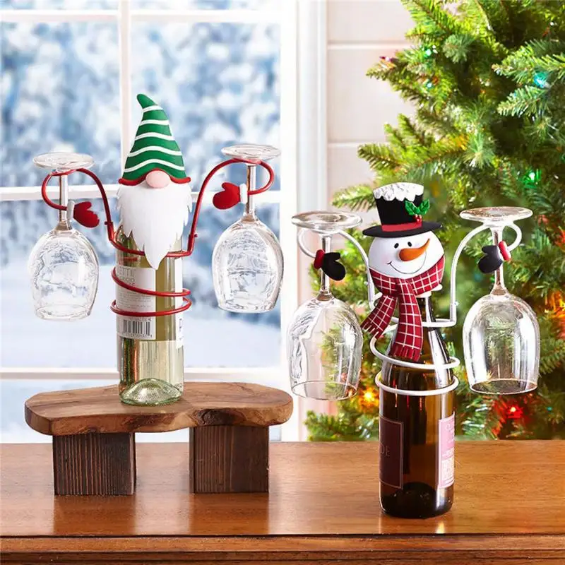 Wine Bottle & Glass Holders Snowman Wine Holder Wine Gifts 