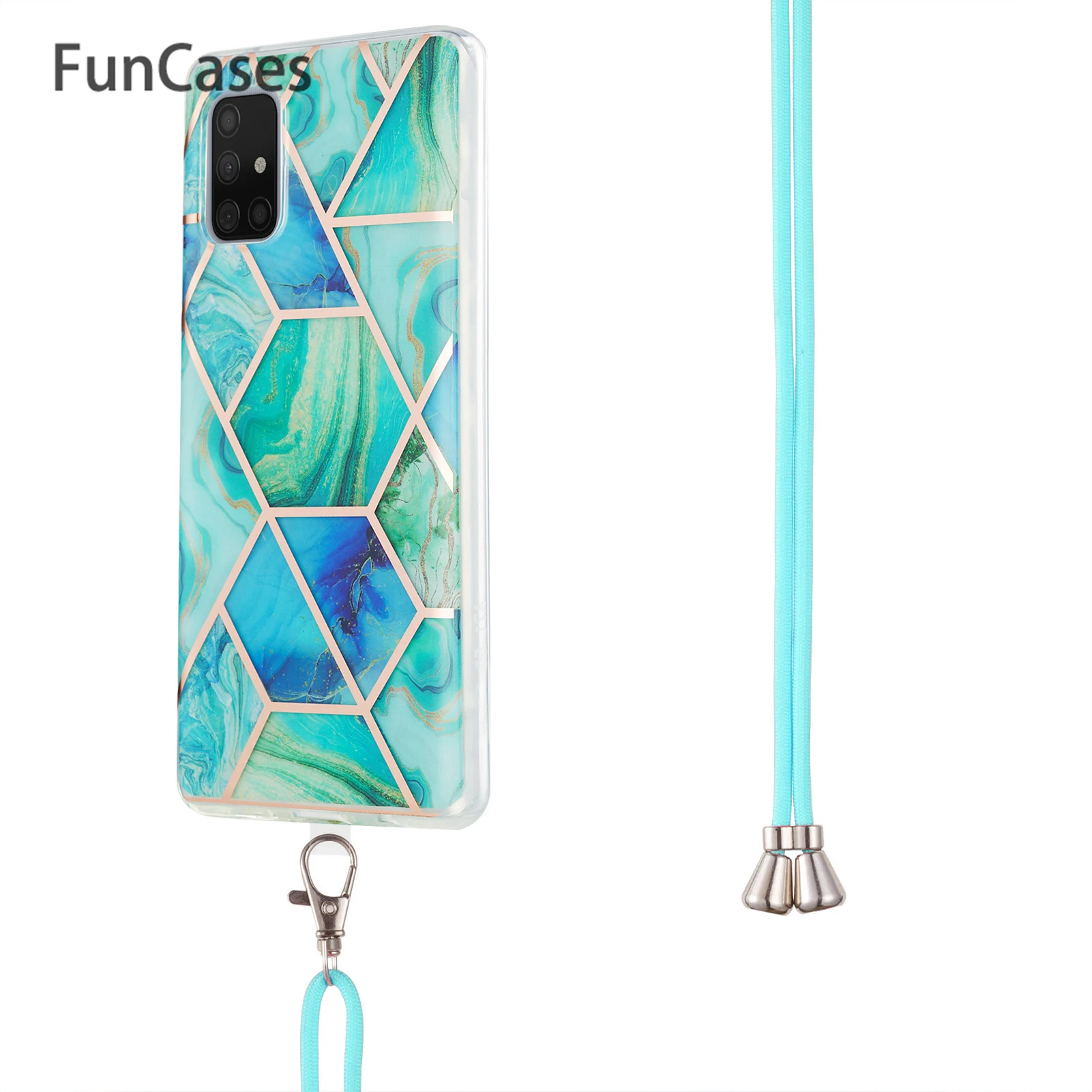 Custodie Per Cellulare Con Cordino Lungo Per Cover Samsung A71 5G Telofon Custodia Posteriore Celular Samsung Galaxy Funda A71 5G Morbido Tpu Galxi