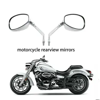 

For Honda Shadow Aero 750 2005 2006 Motorcycle Rearview Mirrors Clear 1Pair Replaces