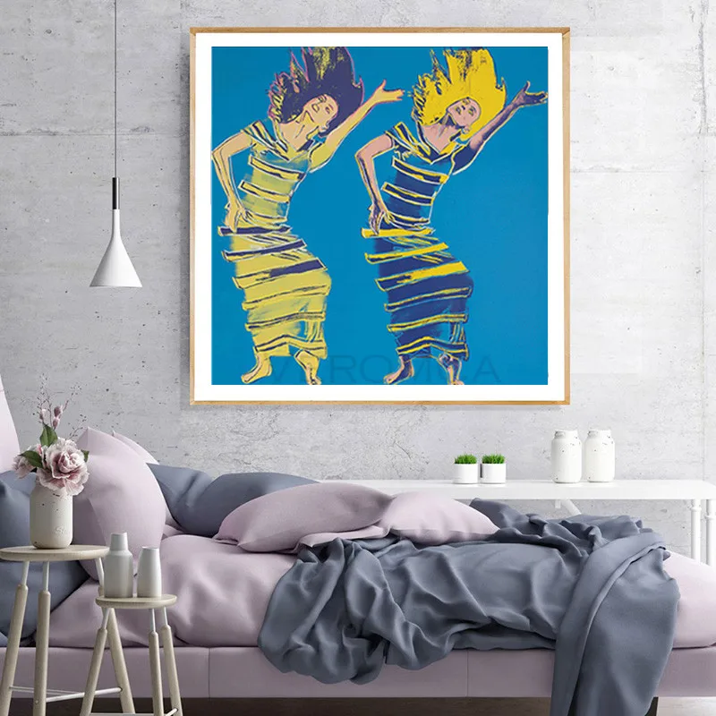 

Watercolor Abstract Dancing Print Poster Home Decor Girls Dancer Wall Art Canvas Painting for Living Room Bedroom Nordic Decor