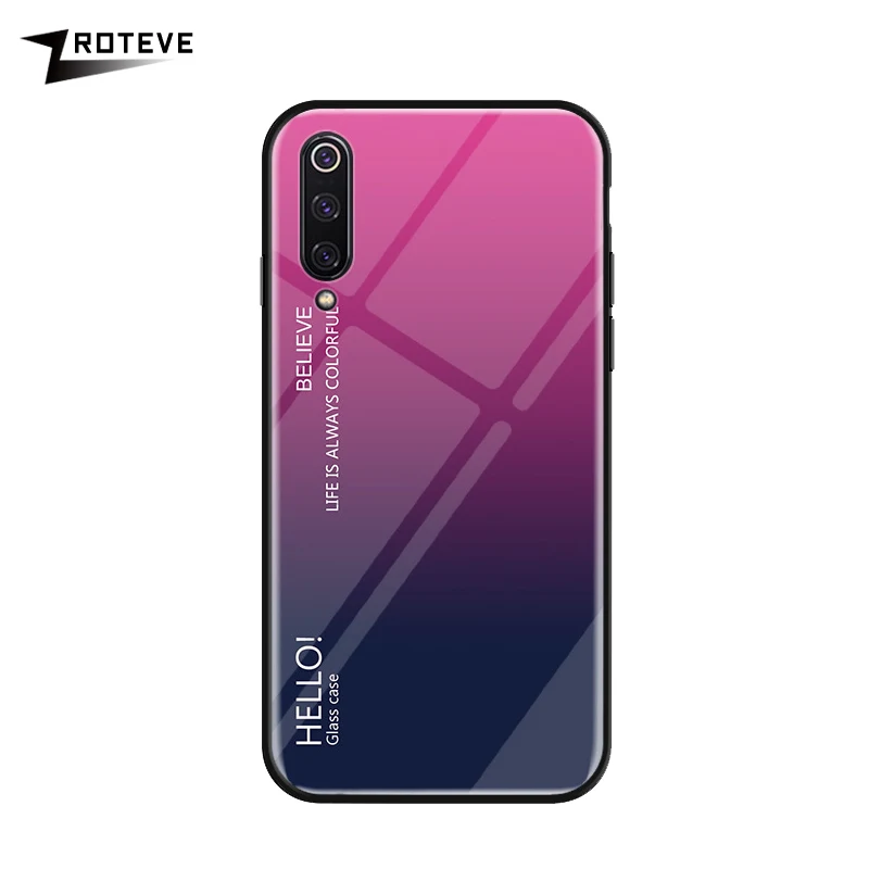 Розово-красный IQOO Pro Чехол Zroteve Роскошная силиконовая рамка стекло Coque для OPPO IQOO NEO 855 845 чехол Обесцвечивающий закаленное стекло задняя крышка IQOO - Цвет: Розово-красный