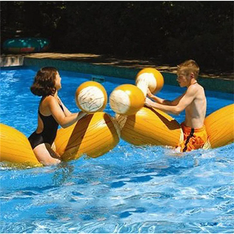 4 Pieces Float Game Inflatable Water Sports Bumper Toy For Adult Children Party Gladiator Raft Pumping Stick