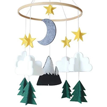 

Baby Crib Mobile Starry Woodland Night Nursery Decoration | Crib Mobile for Boys and Girls