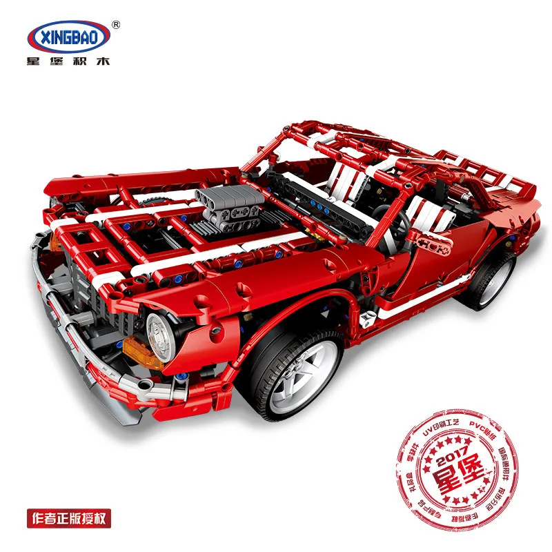 

DIY Boy's 2000PCS Assembly Building Blocks Technic 2014MUSCLE CAR XB-07001 Vehicle Blocks Educational Toy for Children