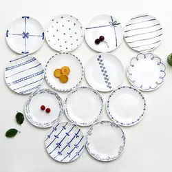 Taobao горячая продажа простая североевропейская посуда креативные керамические тарелки поднос для завтрака закуски, торт блюдо