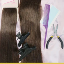 Human-Hair-Extensions Seamless Invisible-Tape Tape-In Full-Head MRSHAIR with Free-Tools