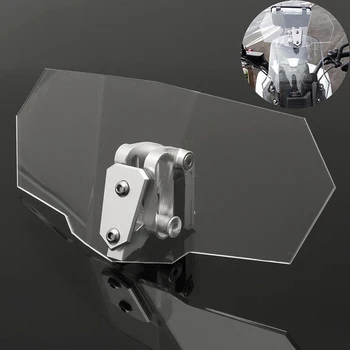 

Unversal Airflow Adjustable Windscreen Wind Deflector Motorcycle Windshield FOR tdm 900 bmw gs 800 benelli 502c x adv