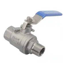 

1/4“ 3/8“ 1/2” 3/4” 1” 1-1/4” 1-1/2” BSP Female to Male Straight Two-pieces Full Ports 304 Stainless Steel Ball Valve