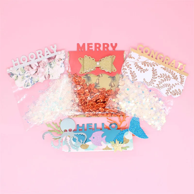 

Bag Topper Word Metal Cutting Dies Stencils for DIY Scrapbooking/photo album DIY Paper Cards